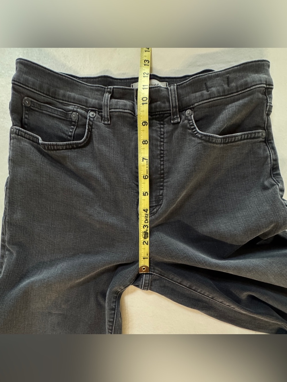 Madewell NT919 Flared Wide-Leg High-Rise Cropped Raw Hem Faded Black (29) - Picture 7 of 16